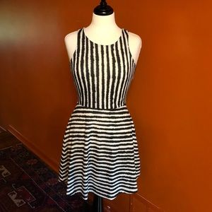 H&M Striped Fit & Flare Dress, Size Small *EUC*